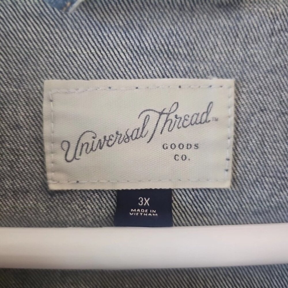 Universal Thread Denim Button Front Cotton Blend … - image 6